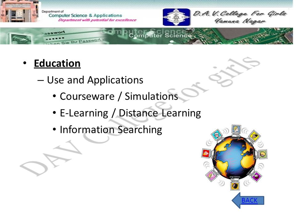 Courseware / Simulations E-Learning / Distance Learning
