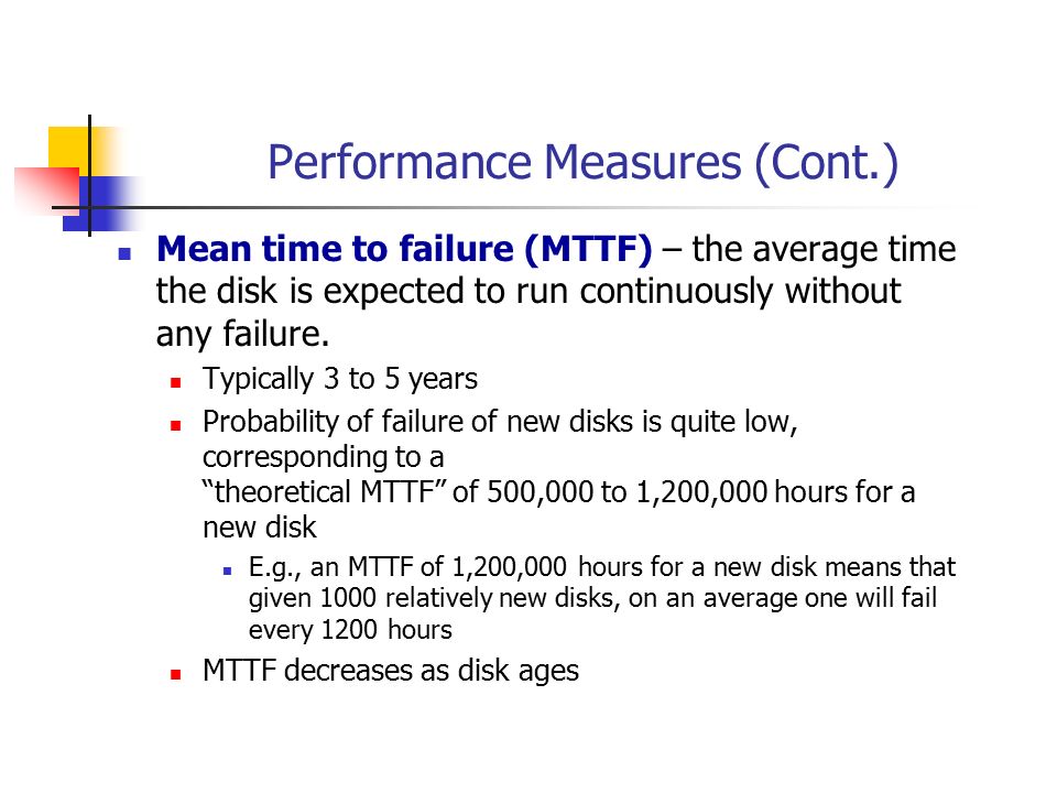 Performance Measures (Cont.)
