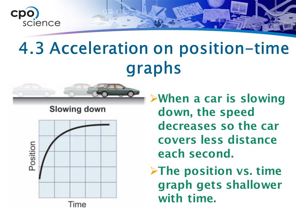 4.3 Acceleration on position-time graphs