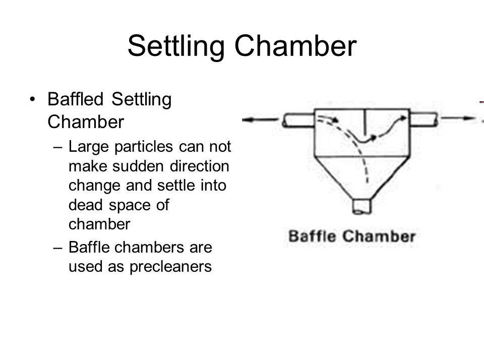 settling chamber