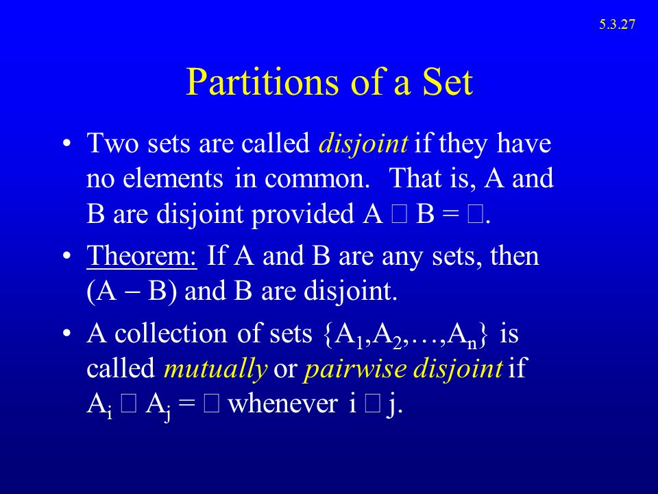 2 Empty Set Partitions Power Set Ppt Download