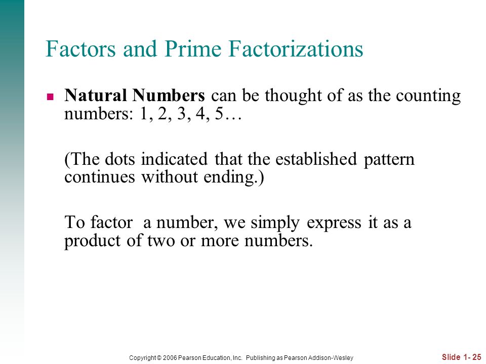 Factors and Prime Factorizations