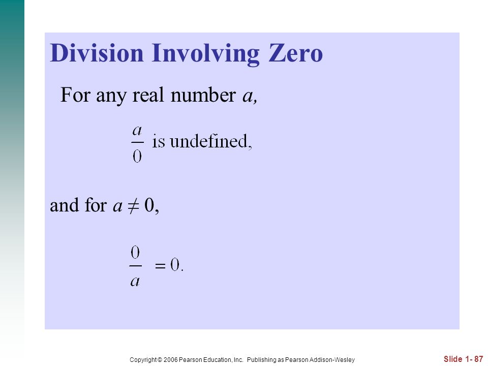 Division Involving Zero