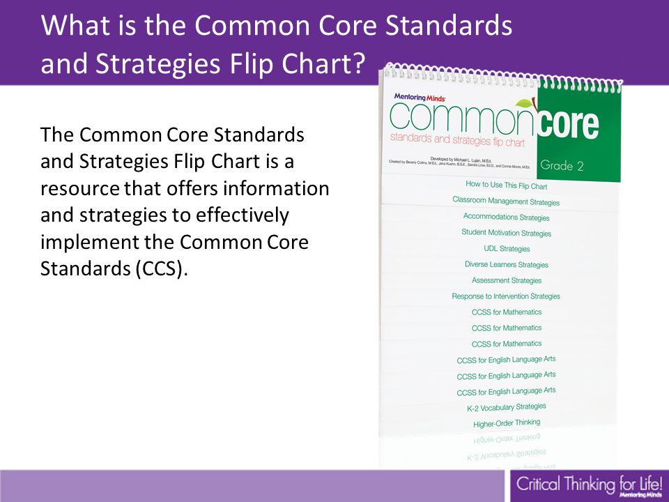 What is the Common Core Standards and Strategies Flip Chart
