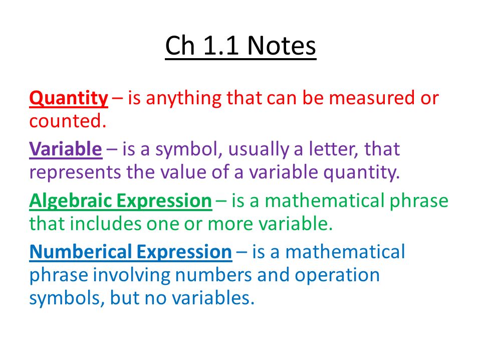Ch 1.1 Notes