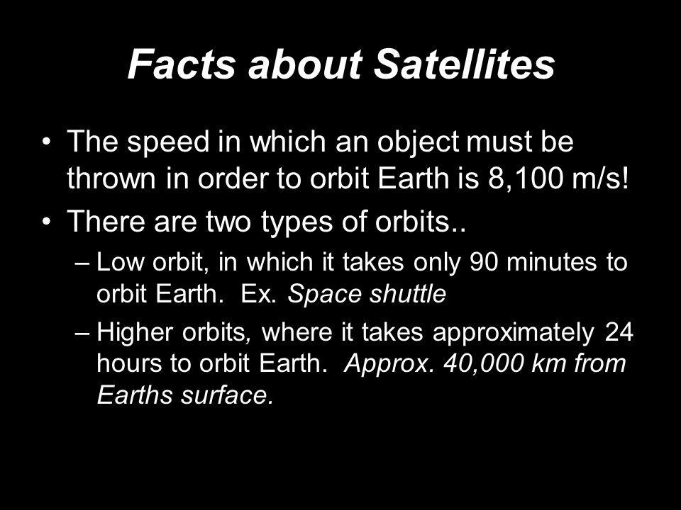 Facts about Satellites