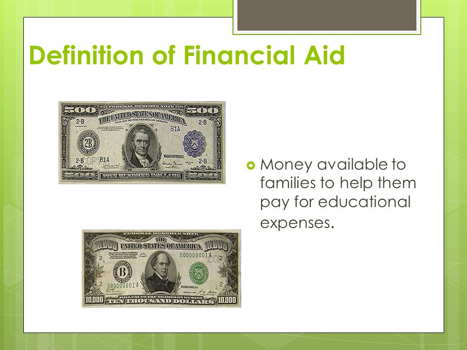 Definition of Financial Aid