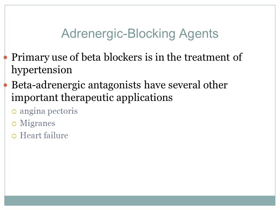 Adrenergic-Blocking Agents
