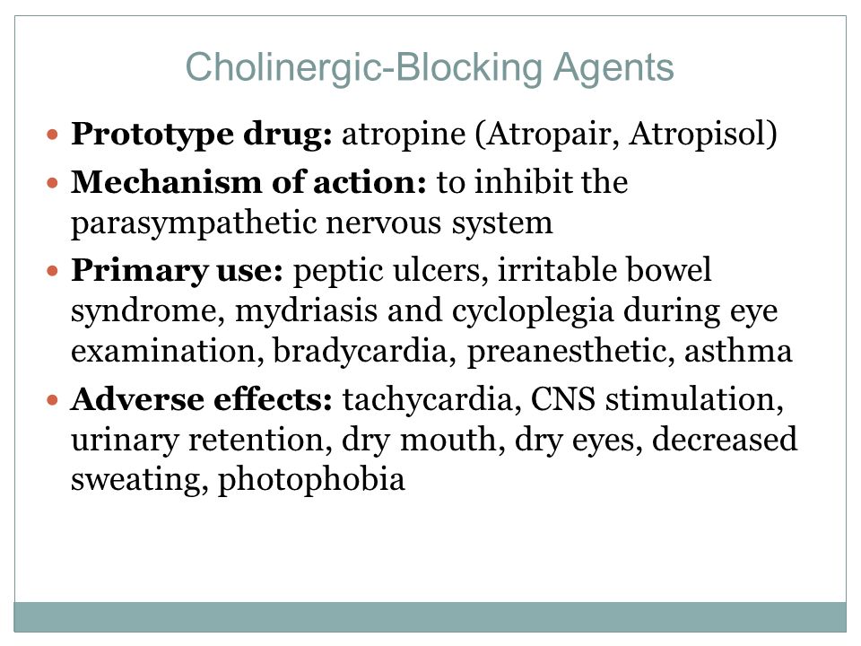 Cholinergic-Blocking Agents