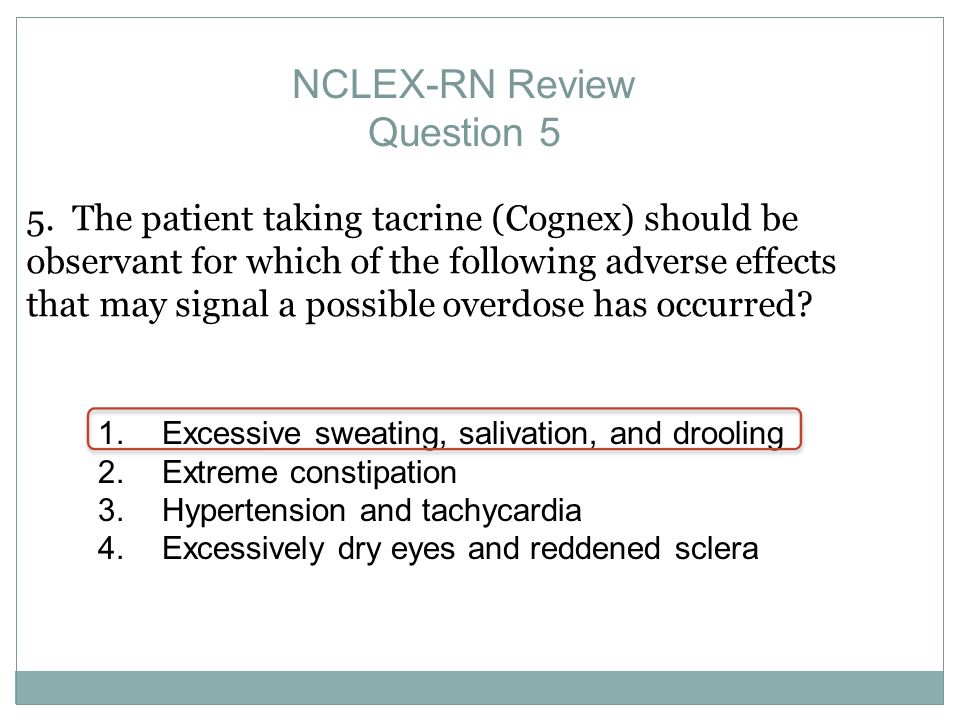 NCLEX-RN Review Question 5