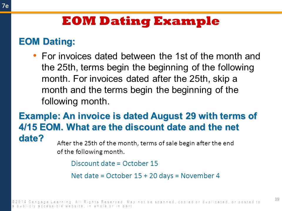 eom dating calculator)