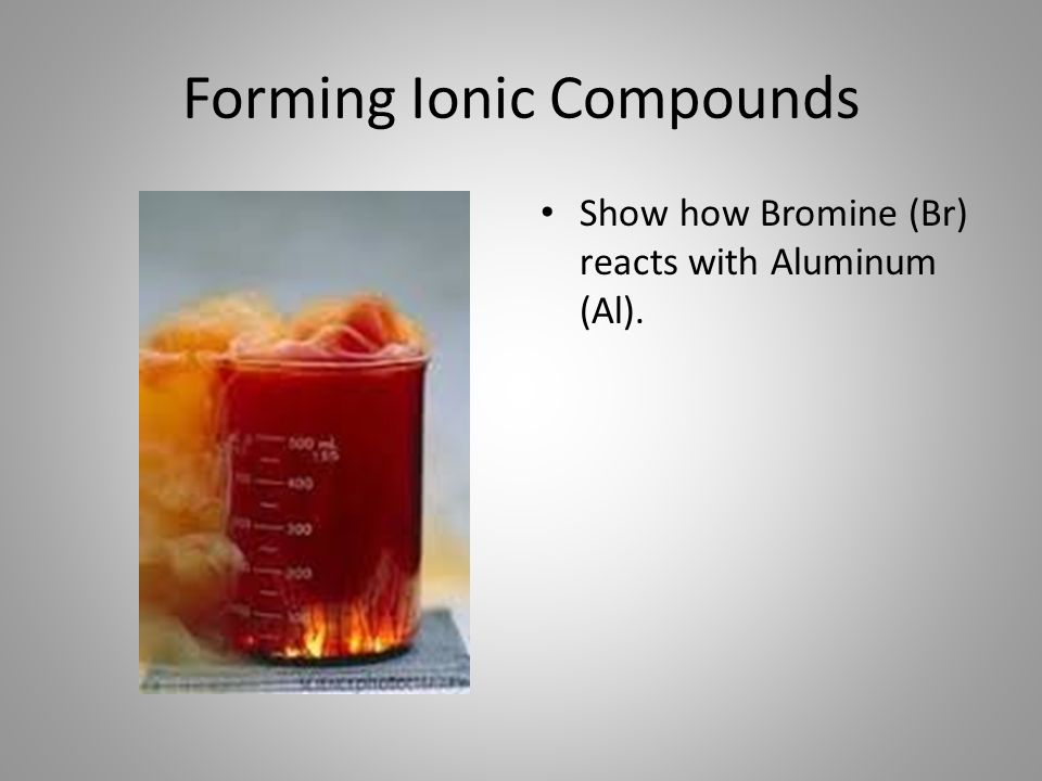 Forming Ionic Compounds