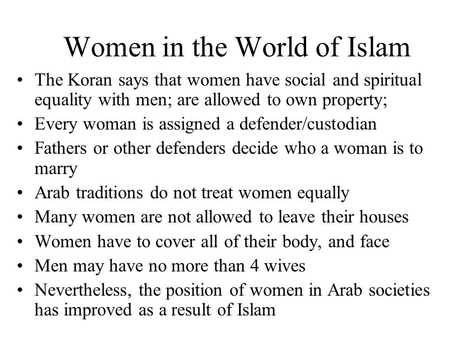 Women in the World of Islam