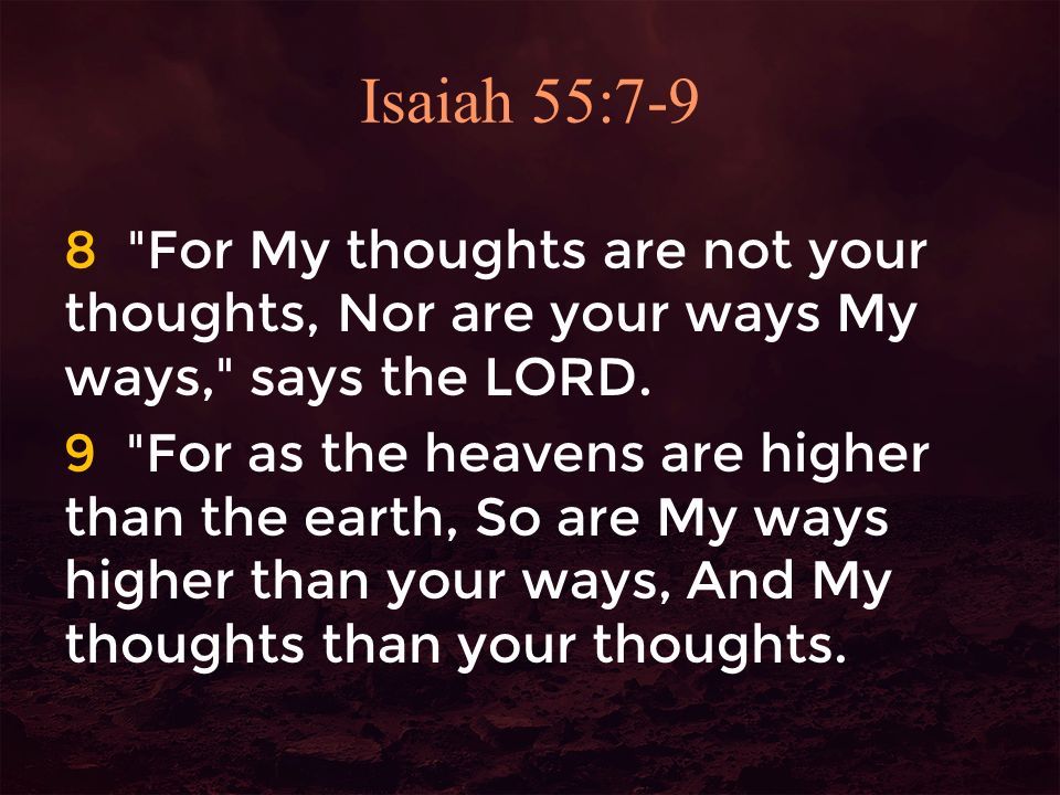 Isaiah 55:7-9