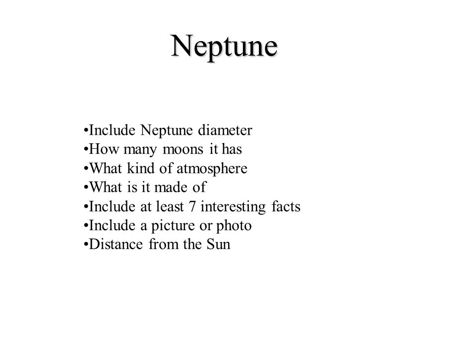 Neptune Include Neptune diameter How many moons it has