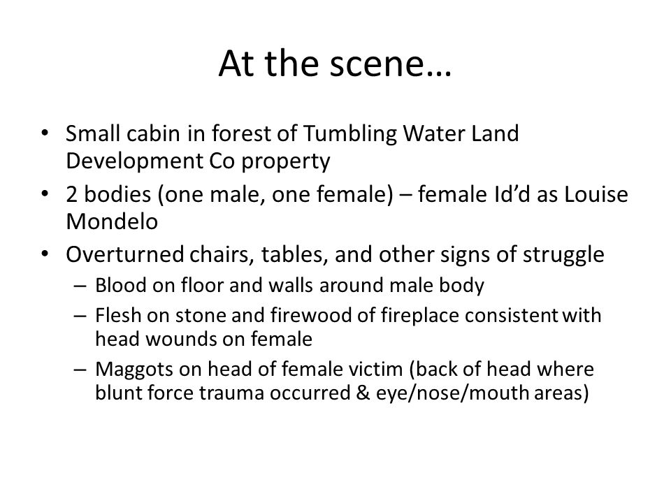 The Mystery Of Lyle And Louise A Forensic Entomology Lab Ppt