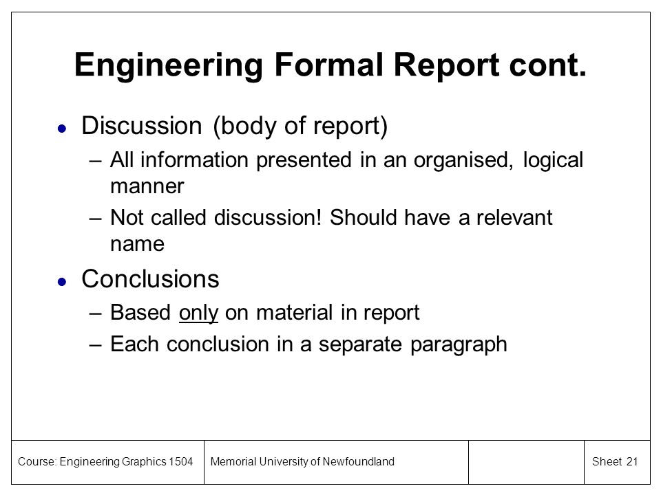 Engineering Formal Report cont.