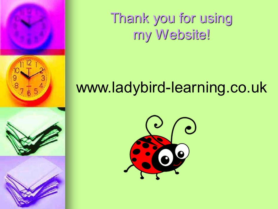 Thank you for using my Website!