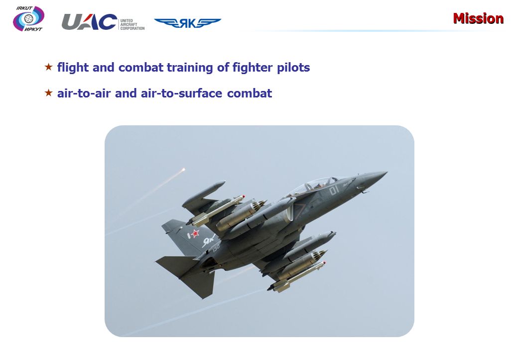 Mission flight and combat training of fighter pilots