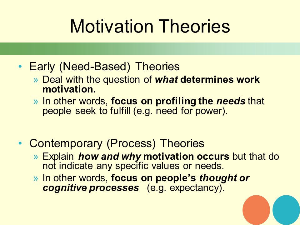 contemporary theories of work motivation
