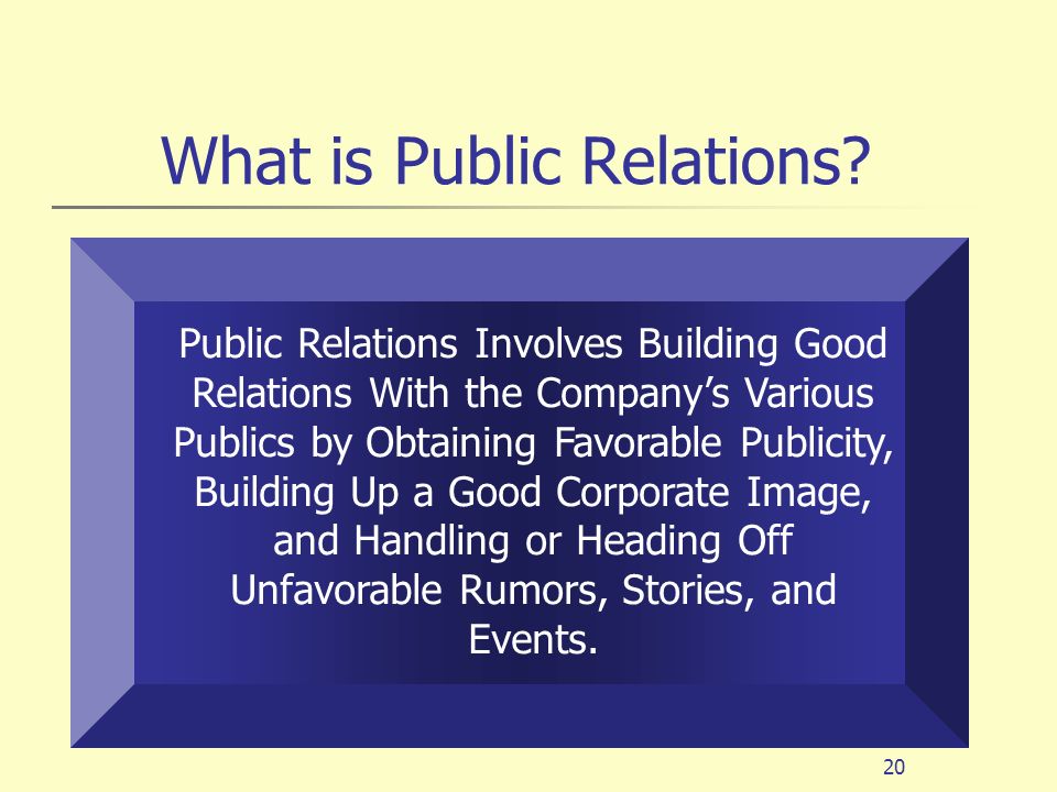 What is Public Relations