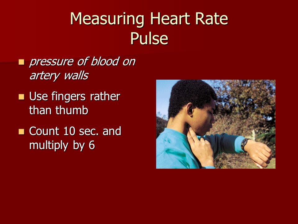 Measuring Heart Rate Pulse