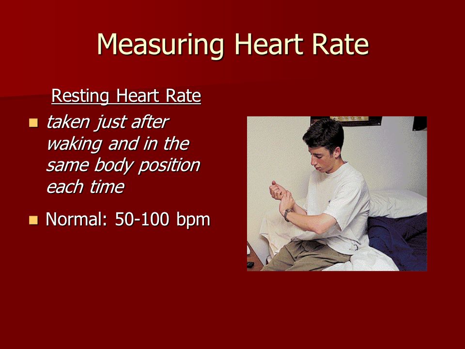Measuring Heart Rate Resting Heart Rate
