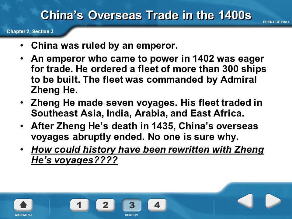 China’s Overseas Trade in the 1400s