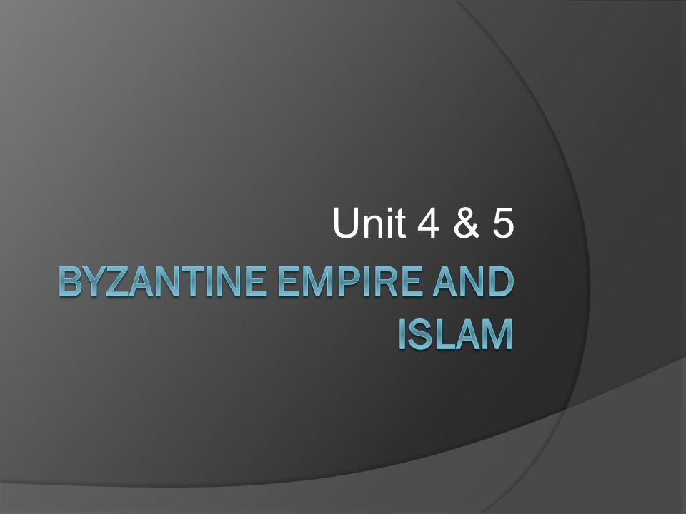 Byzantine Empire and Islam