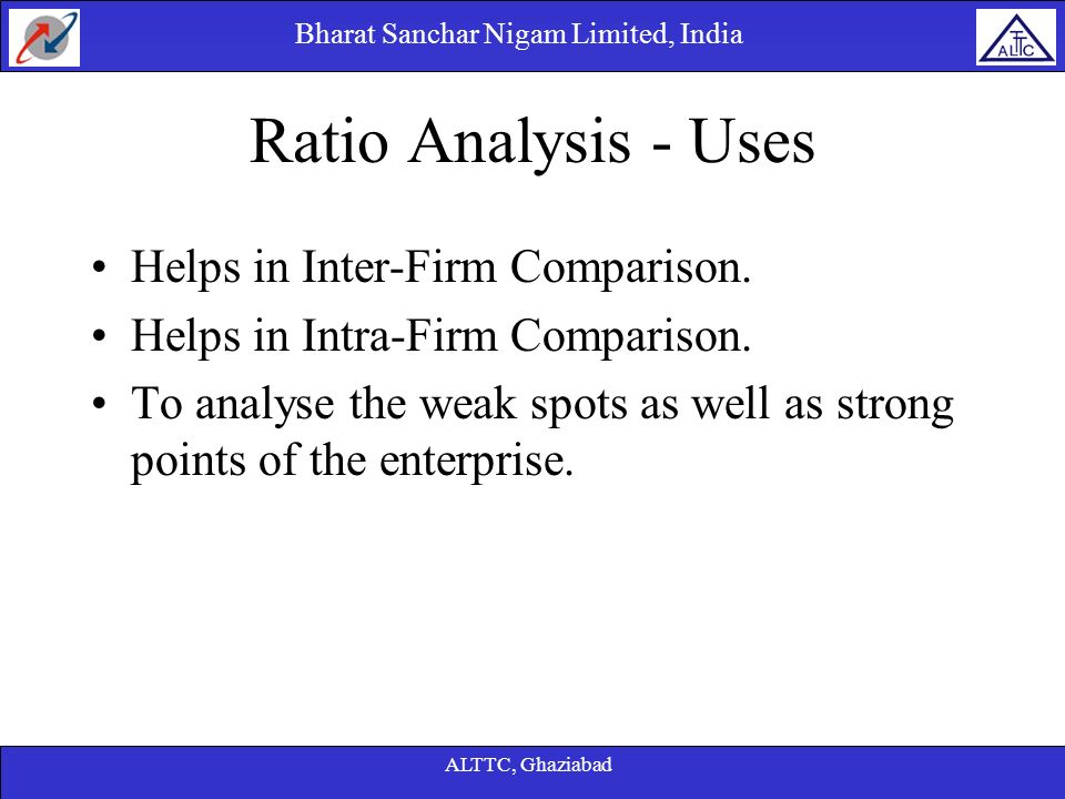 Ratio Analysis - Uses Helps in Inter-Firm Comparison.