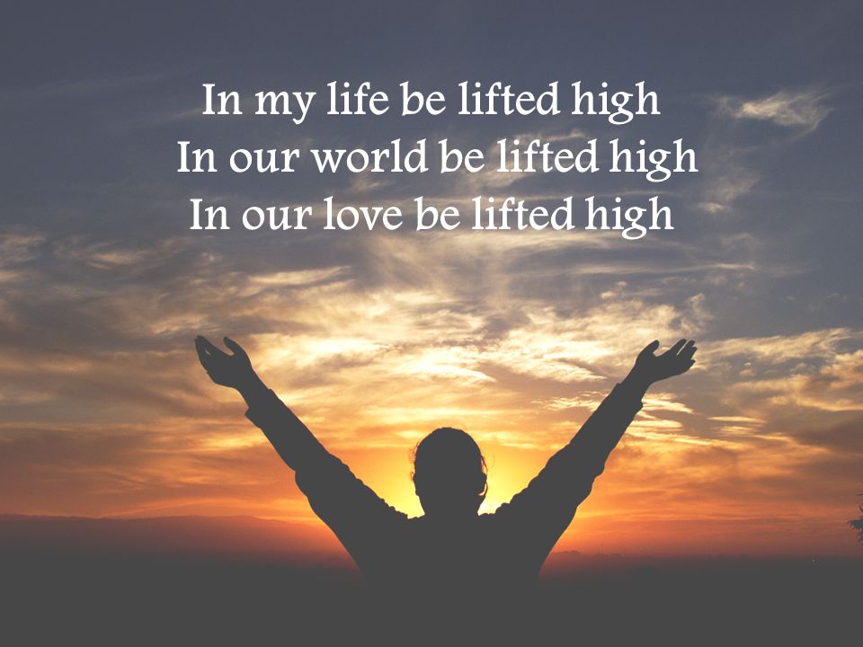 In my life be lifted high In our world be lifted high