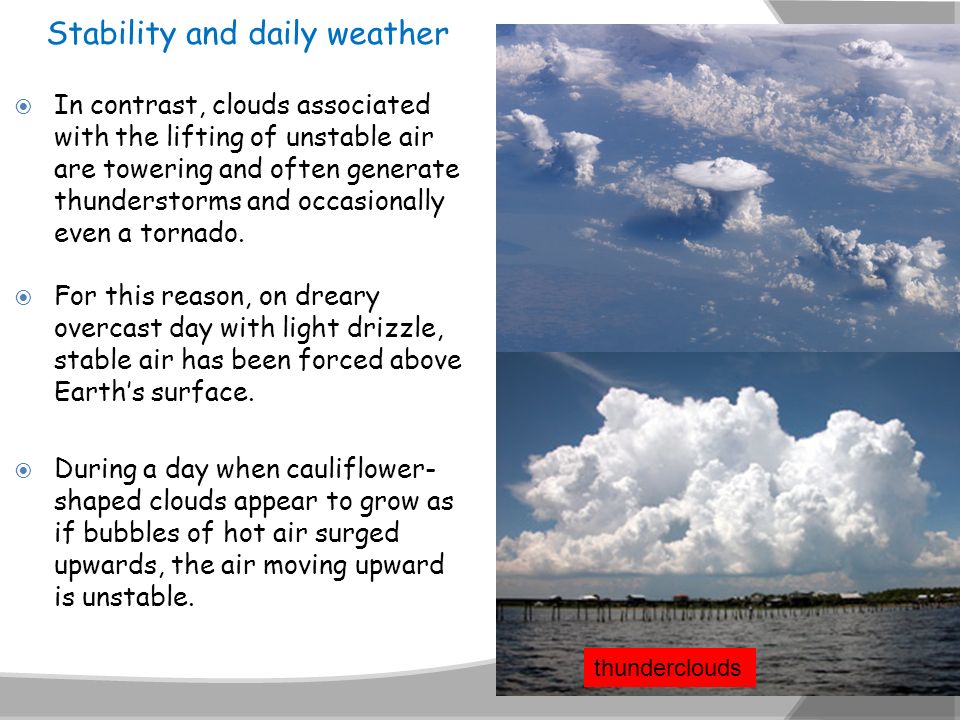 Stability and daily weather