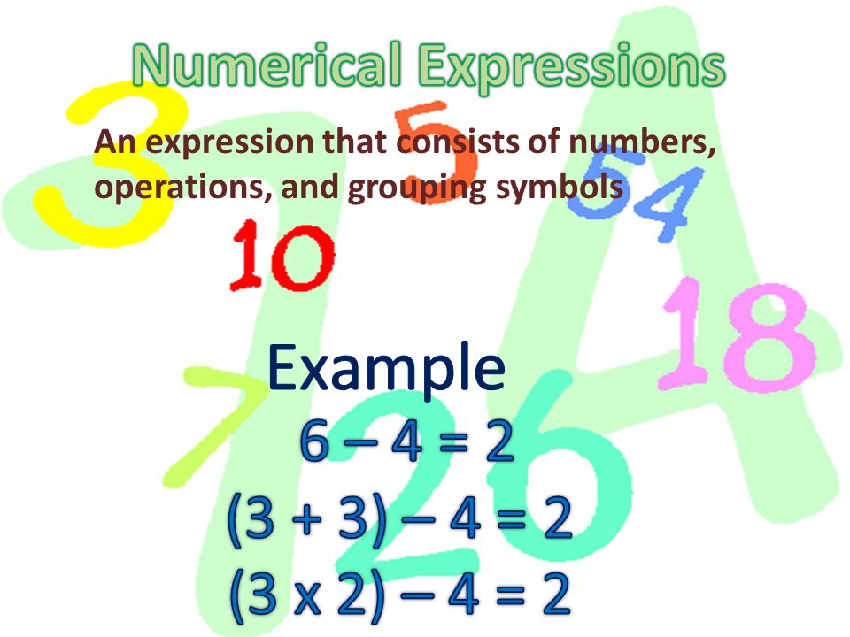 Numerical Expressions