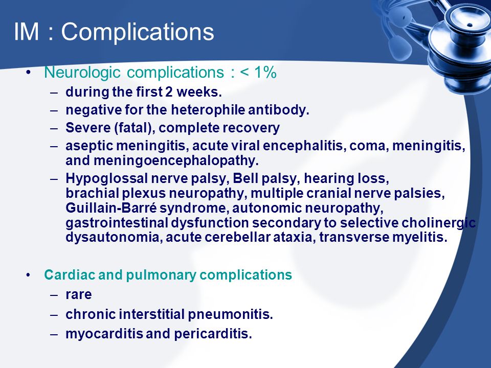 Complications of Mononucleosis
