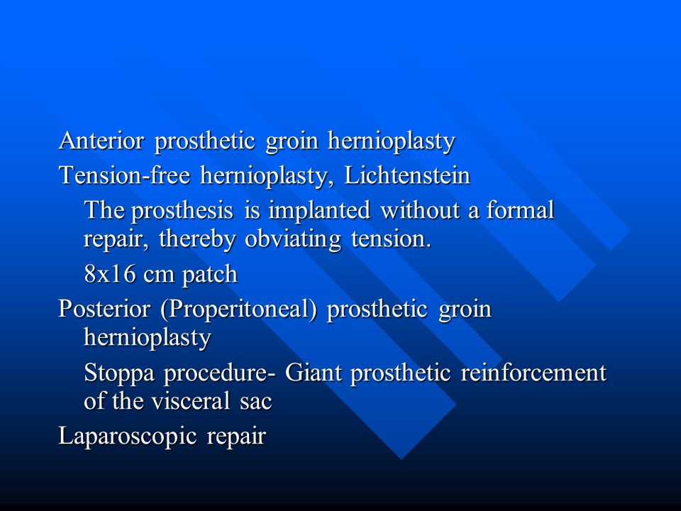 Prosthesis Groin  . The Invention Concerns A Device For Fixing A Prosthesis In The Treatment Of Groin Hernias By Celioscopy, Comprising An Introducer Consisting Essentially Of A Cylindrical Tube (1).