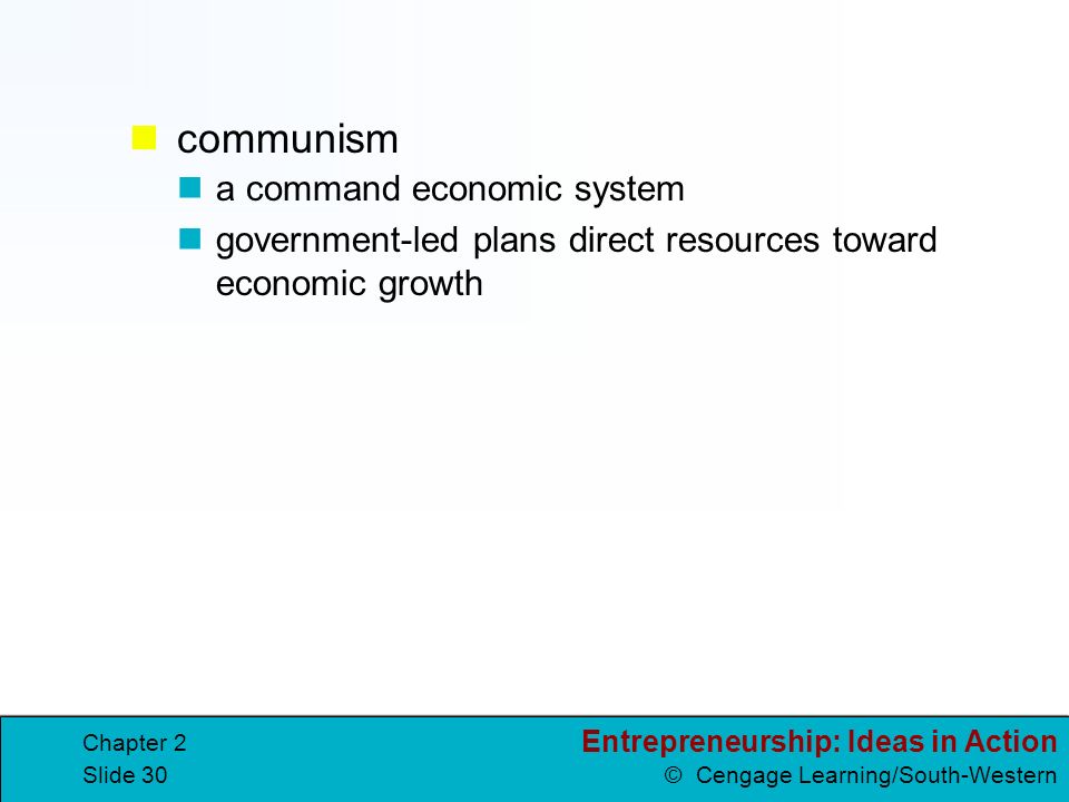communism a command economic system
