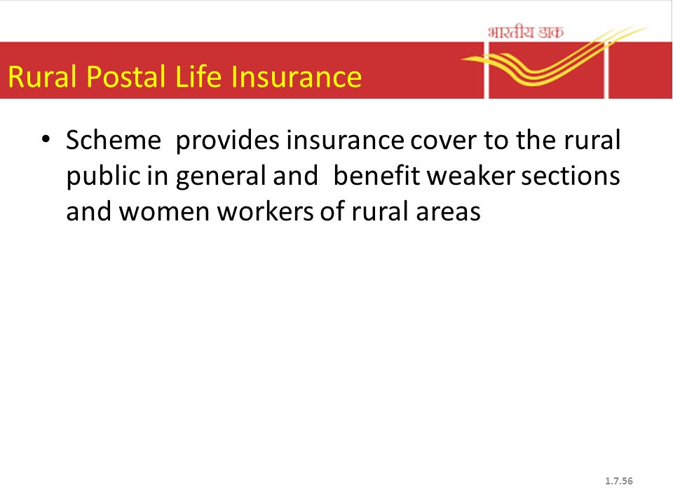 Rural Postal Life Insurance