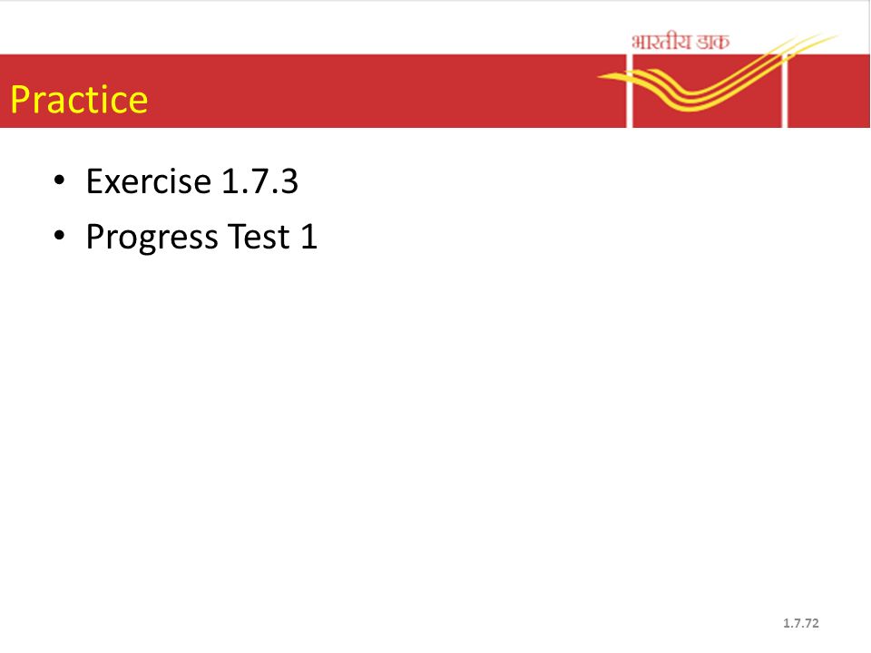 Practice Exercise Progress Test 1