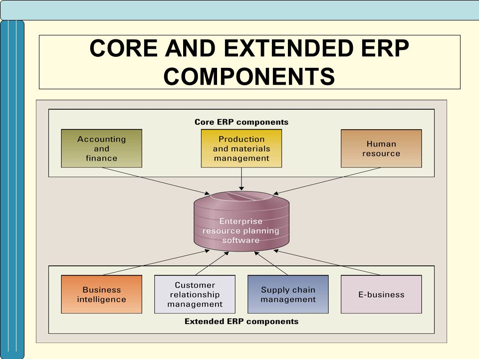 CORE AND EXTENDED ERP COMPONENTS