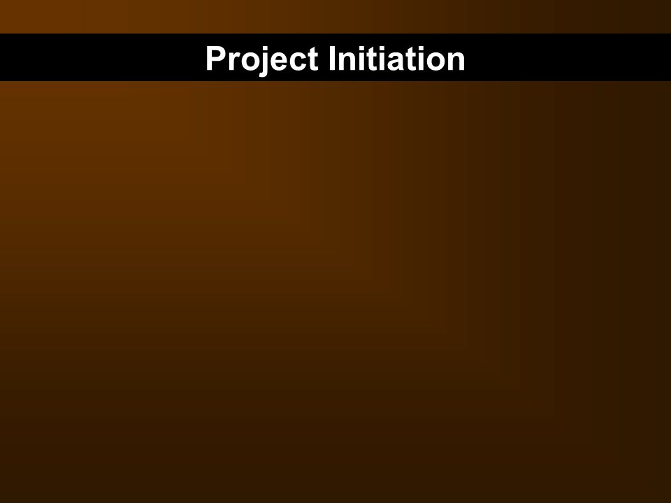 Project Initiation 19 19