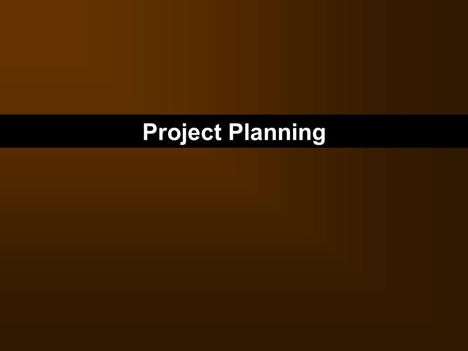 Project Planning 25 25