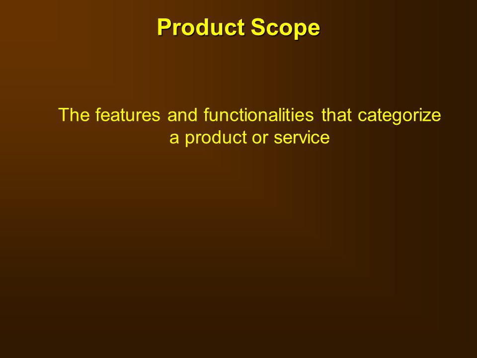 The features and functionalities that categorize a product or service