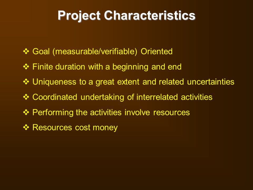 Project Characteristics
