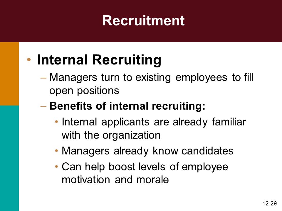 Recruitment Internal Recruiting