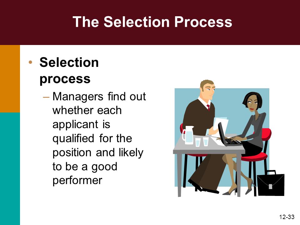 The Selection Process Selection process