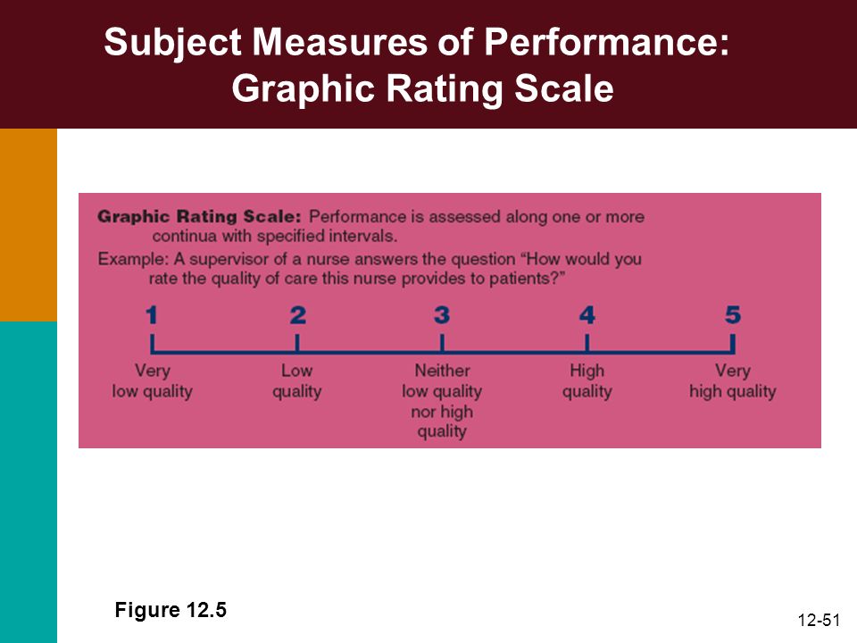 Subject Measures of Performance: Graphic Rating Scale
