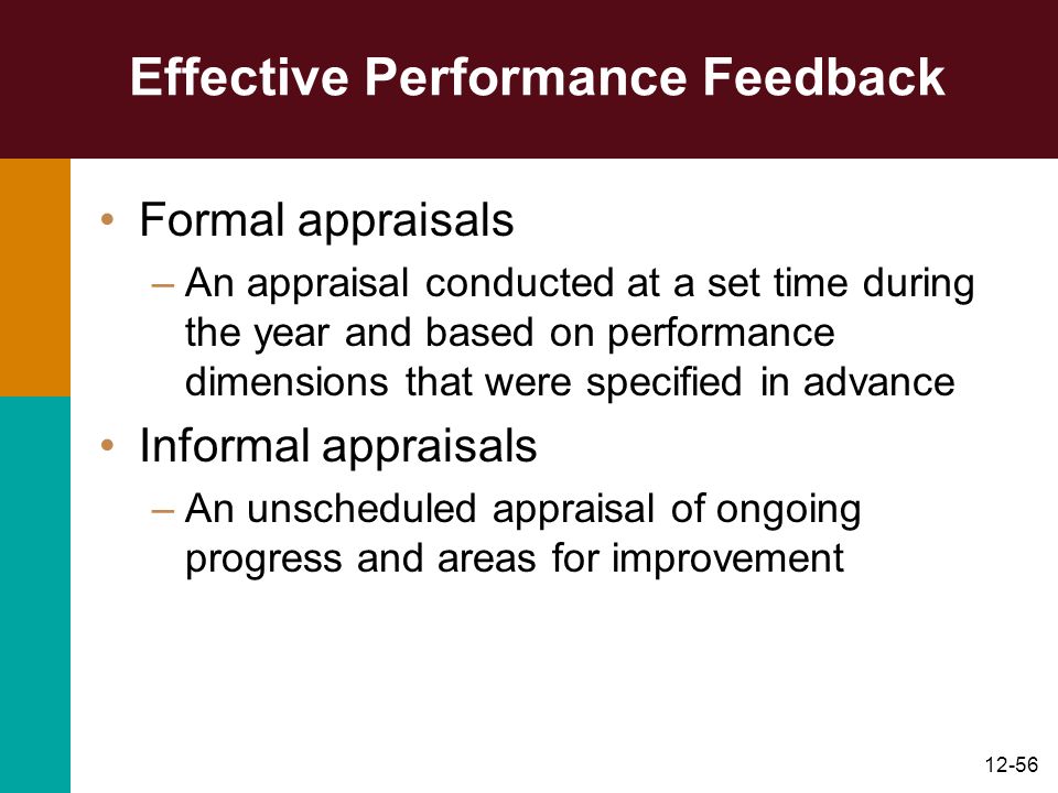 Effective Performance Feedback