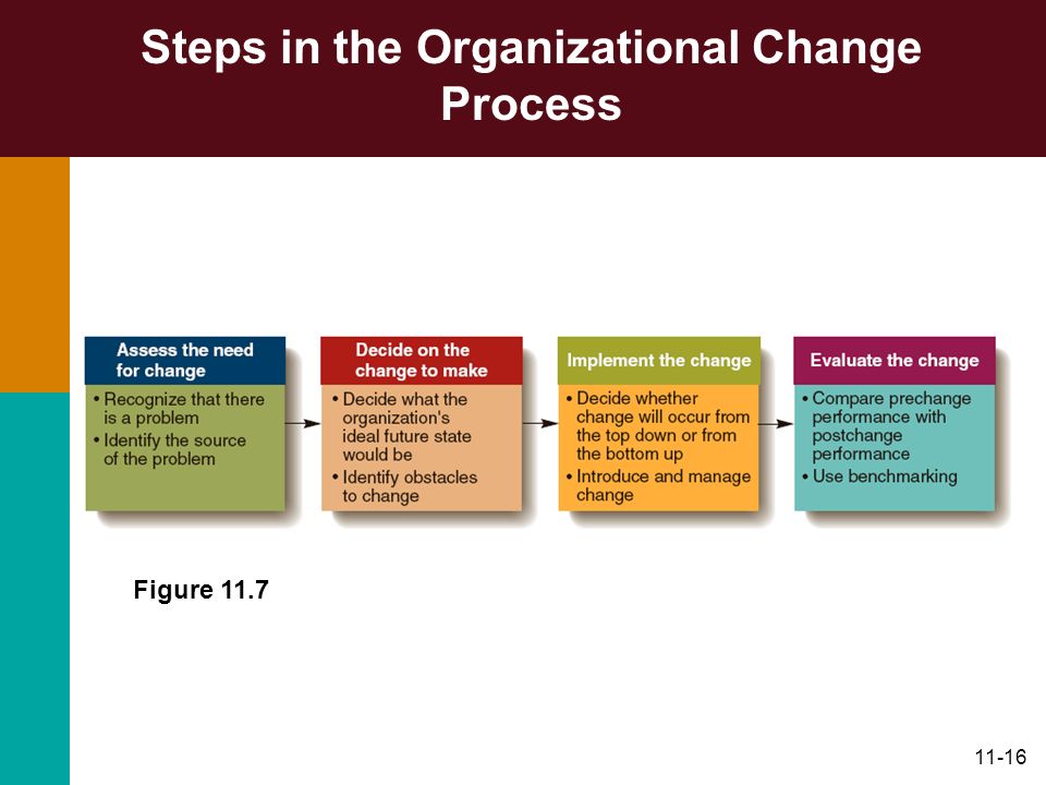 Steps in the Organizational Change Process