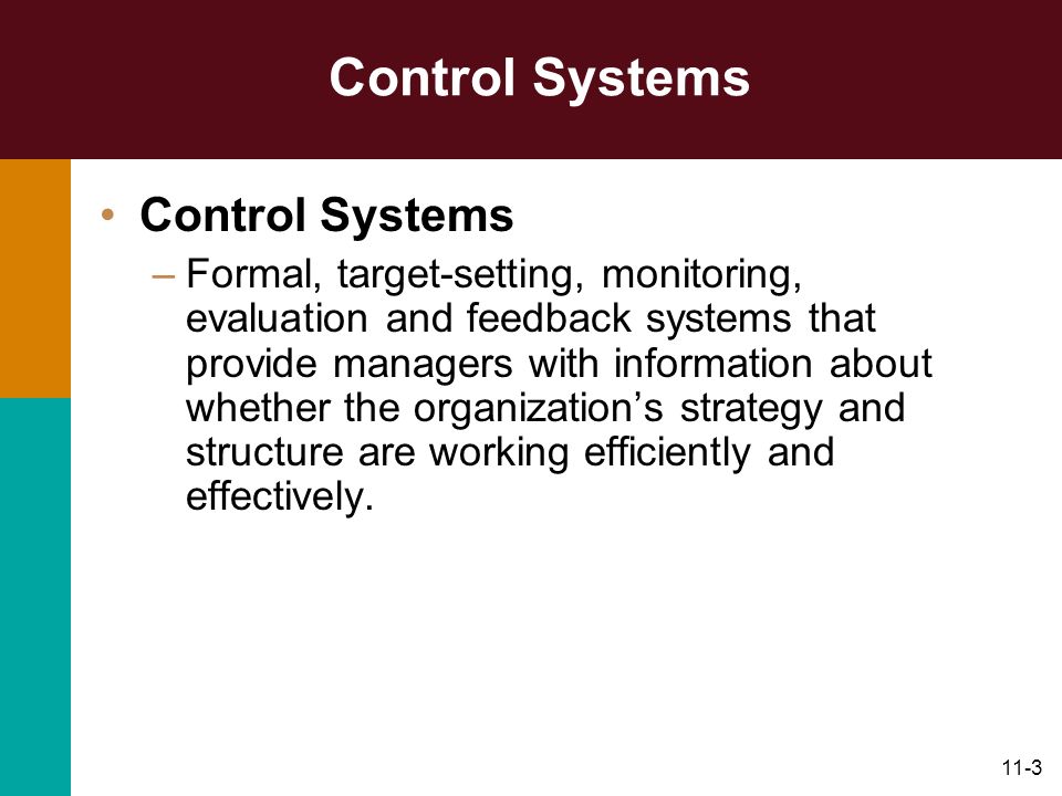 Control Systems Control Systems