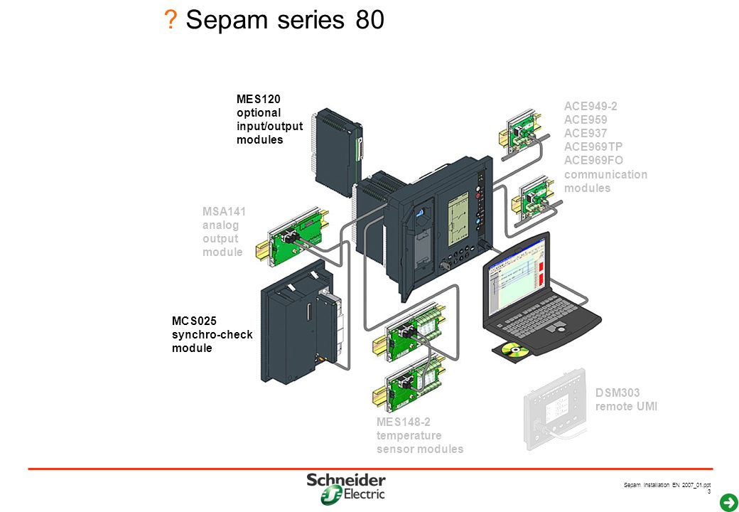 Sepam s40 схема подключения